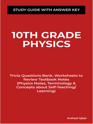 cover image of 10th Grade Physics Study Guide with Answer Key
